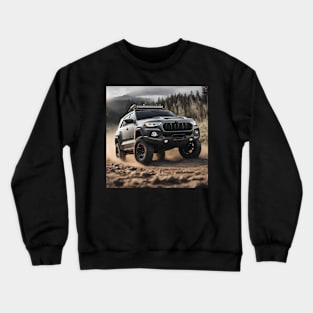 Off-roading in wilderness Crewneck Sweatshirt